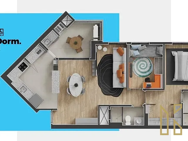 Apartamento 2 quartos e 2 banheiros, à venda, no bairro Gleba Fazenda Palhano em Londrina