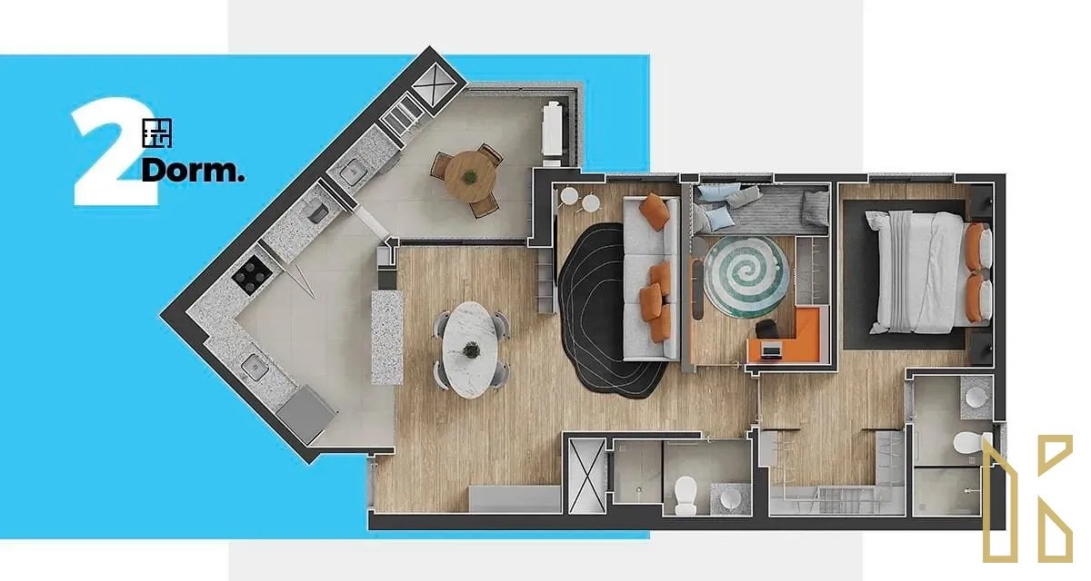 Apartamento, 2 quartos, 82 m² - Foto 2