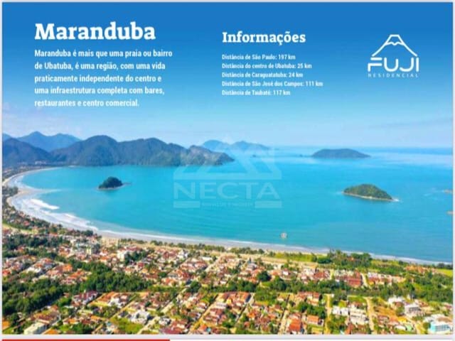 Foto do Apartamento - Apartamento à venda 1 Quarto, 1 Suite, 1 Vaga, 45.2M², MARANDUBA, UBATUBA - SP | Necta Serviços Imobiliários Ltda