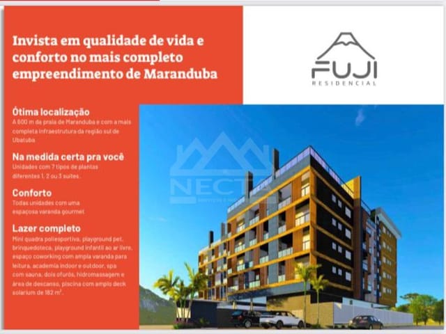 Foto do Apartamento - Apartamento à venda 1 Quarto, 1 Suite, 1 Vaga, 45.2M², MARANDUBA, UBATUBA - SP | Necta Serviços Imobiliários Ltda