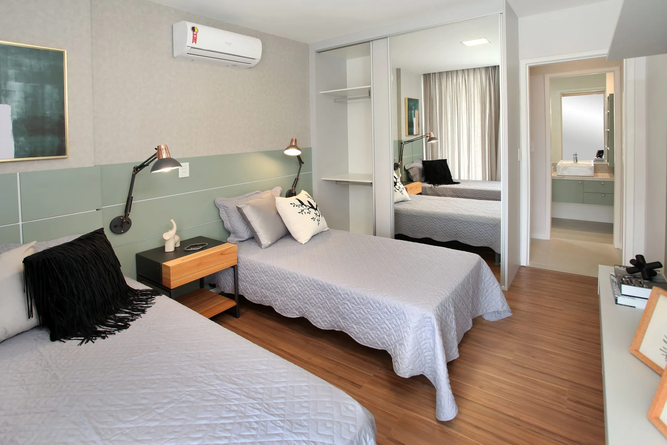 Perspectiva do Apartamento - Unidades de 3 quartos - Crystal Palace Residence à venda, São Mateus, Juiz de Fora, MG | Bom Clima Imoveis Ltda