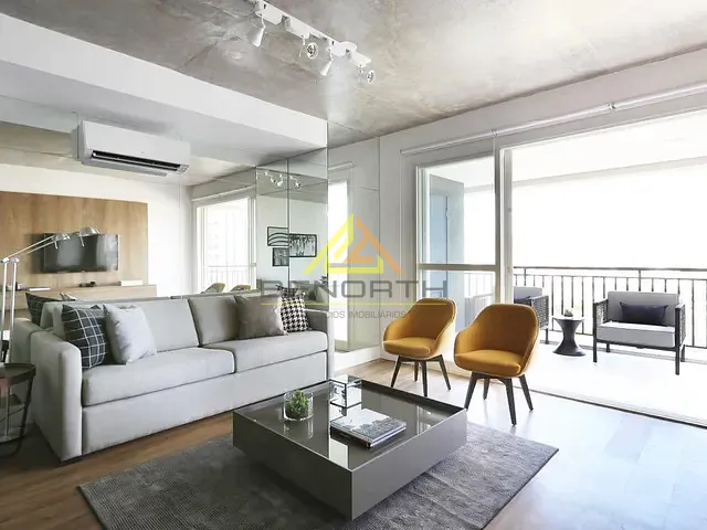 Apartamento com 70m² 1 quarto e 2 banheiros, para alugar, no bairro Cidade Monções em São Paulo