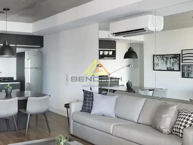 Apartamento com 70m² 1 quarto e 2 banheiros, para alugar, no bairro Cidade Monções em São Paulo