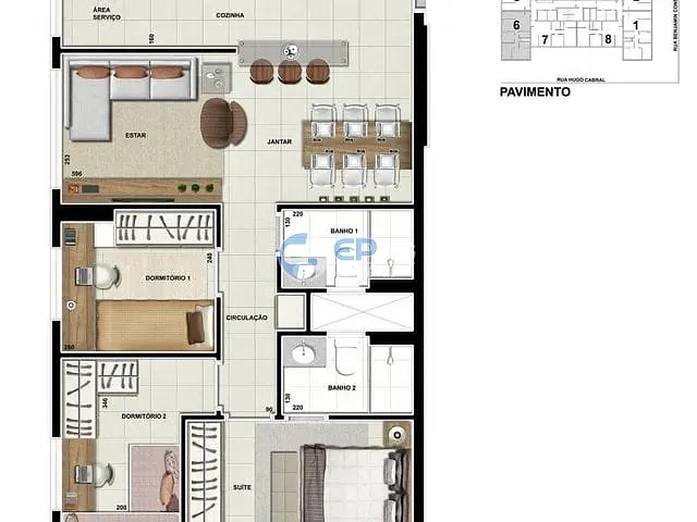 Apartamento com 116m² 3 quartos e 1 banheiro, à venda, no bairro Centro em Londrina