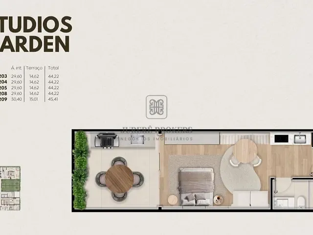 Apartamento 1 quarto e 1 banheiro, à venda, no bairro Jurerê em Florianópolis