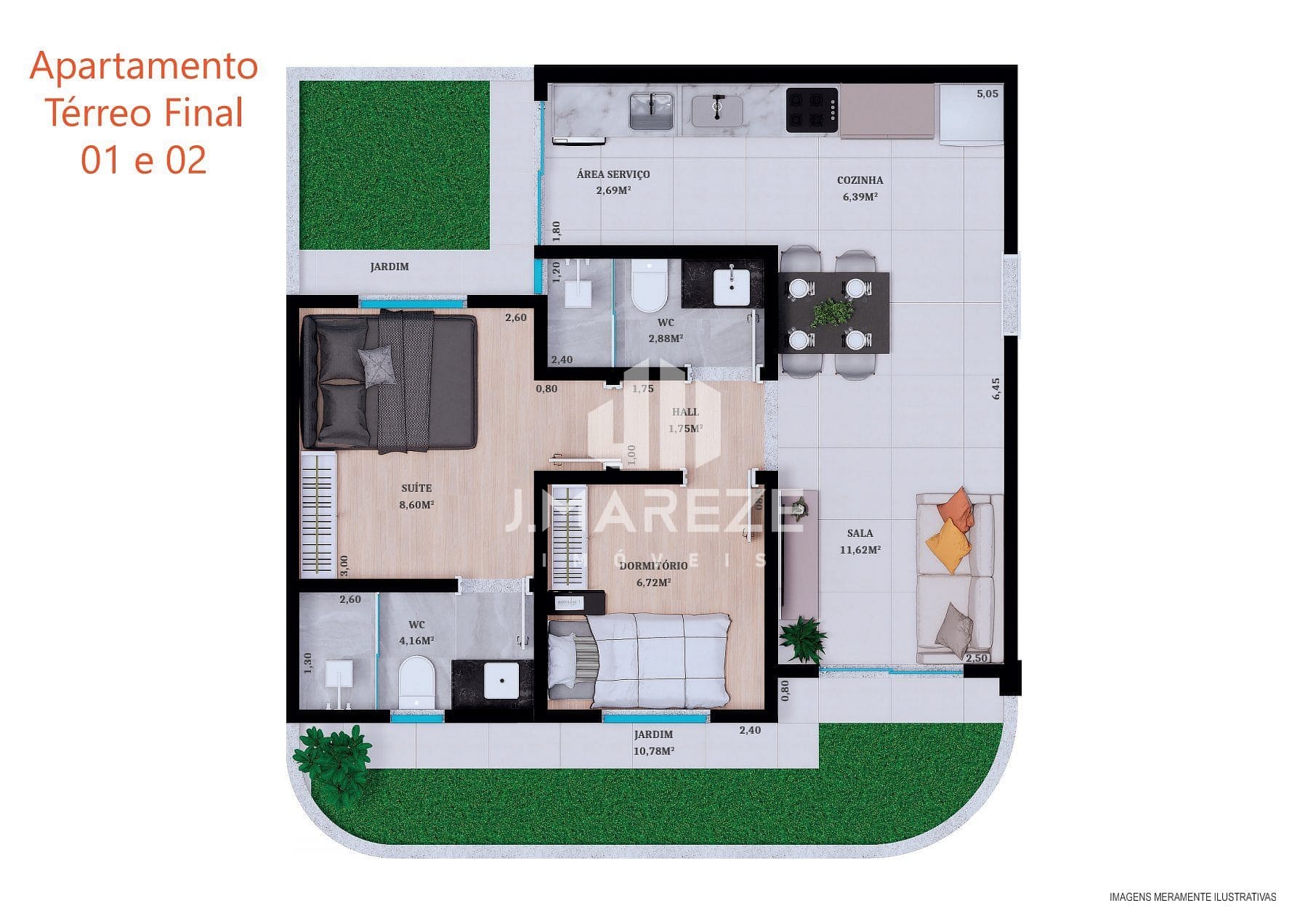 Apartamento à venda com 2 quartos, 49m² - Foto 3
