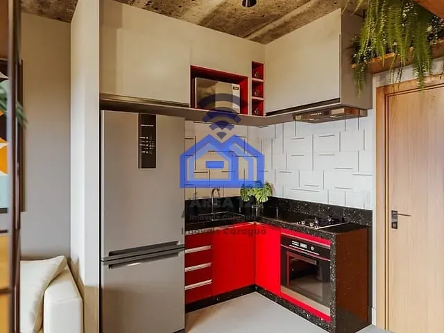 Apartamento com 55m² 1 quarto e 1 banheiro, à venda, no bairro Praia das Palmeiras em Caraguatatuba