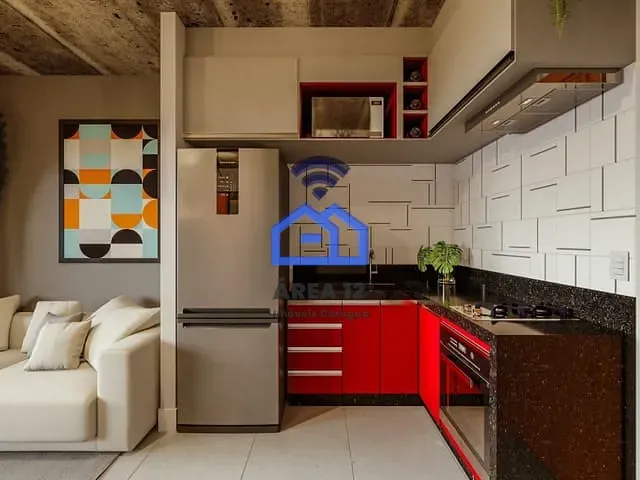 Apartamento com 55m² 1 quarto e 1 banheiro, à venda, no bairro Praia das Palmeiras em Caraguatatuba