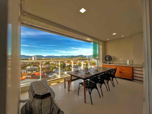 Foto do Apartamento - Apartamento vista mar, para venda e locação, com 03 dormitórios e 02 vagas de garagem na praia doAruan, Caraguatatuba, SP | Innova Imobiliária