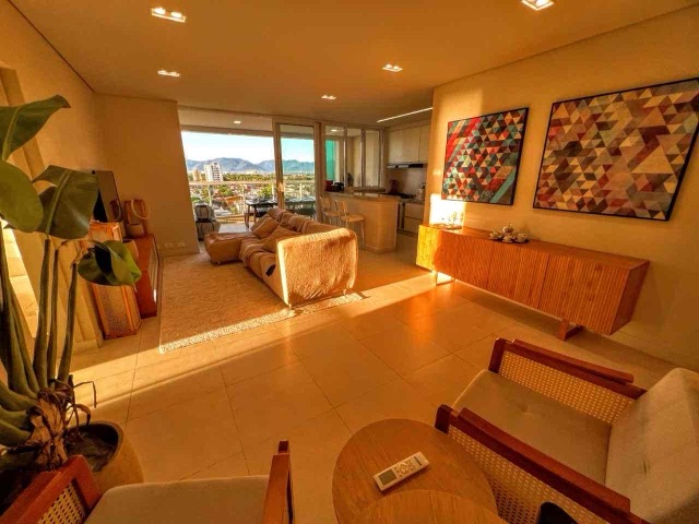 Foto do Apartamento - Apartamento vista mar, para venda e locação, com 03 dormitórios e 02 vagas de garagem na praia doAruan, Caraguatatuba, SP | Innova Imobiliária