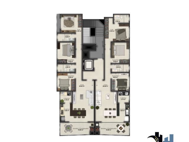 Foto do Apartamento - Apartamento à venda 2 Vagas, 90.8M², Meia Praia, Itapema - SC | Interpraias Imóveis