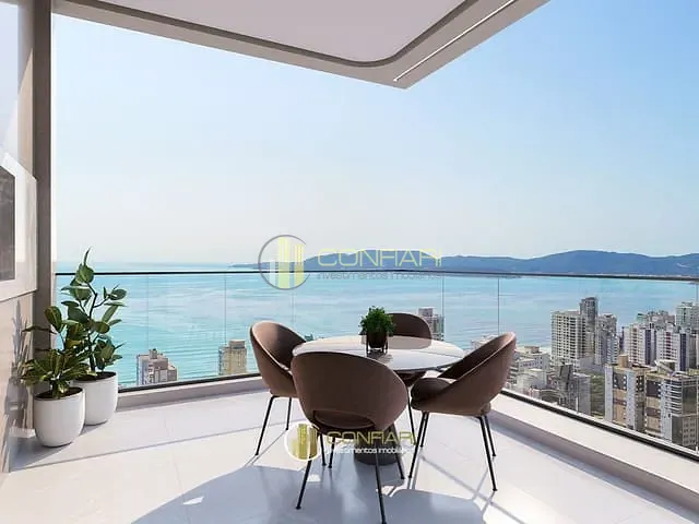 Apartamento com 150m² 3 quartos e 4 banheiros, à venda, no bairro Meia Praia em Itapema