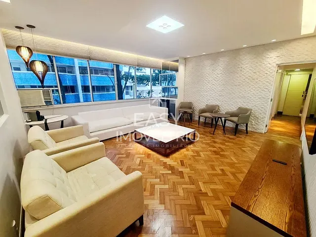 Apartamento com 136m² 3 quartos e 3 banheiros, à venda, no bairro Leblon em Rio de Janeiro