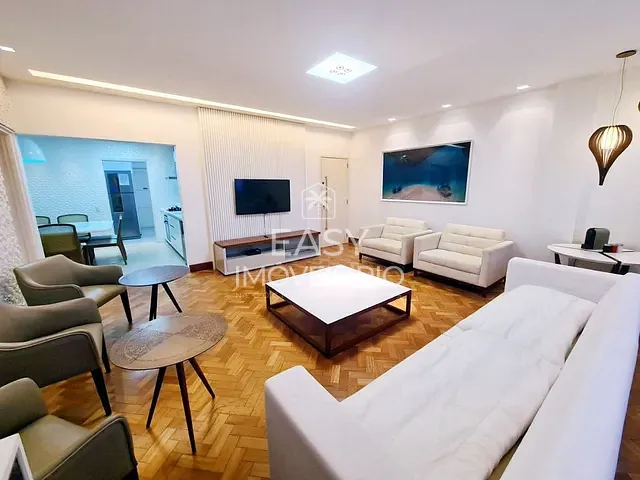 Apartamento com 136m² 3 quartos e 3 banheiros, à venda, no bairro Leblon em Rio de Janeiro