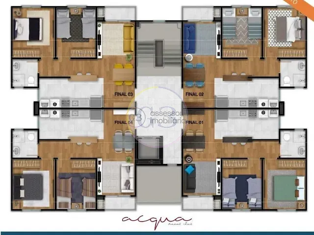 Apartamento 2 quartos e 1 banheiro, à venda, no bairro Areal em Pelotas
