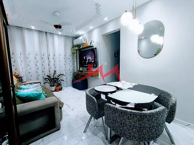 Apartamento com 57m² 2 quartos e 1 banheiro, à venda, no bairro Galo Branco em São Gonçalo