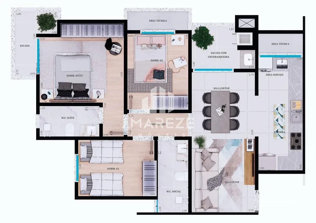 Apartamento, 2 quartos, 65 m² - Foto 10