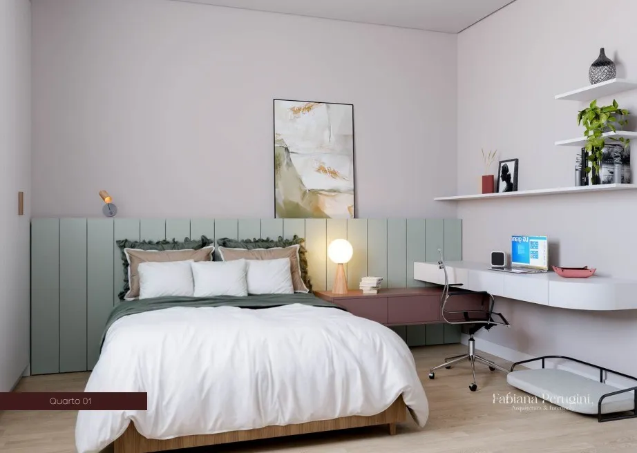 Perspectiva do Apartamento - Residencial Portal do Ipê IV – Unidades Garden com 2 quartos à venda no Vale do Ipê, Juiz de Fora, MG. | Bom Clima Imoveis Ltda