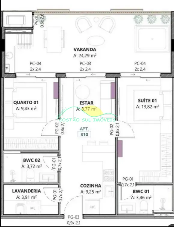 Apartamento, 2 quartos, 84 m² - Foto 4