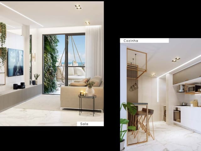 Apartamento com 76m² 2 quartos e 1 banheiro, à venda, no bairro Tambaú em João Pessoa