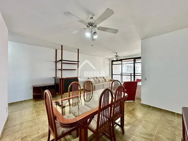 Apartamento com 137m² 4 quartos e 3 banheiros, à venda, no bairro Pitangueiras em Guarujá