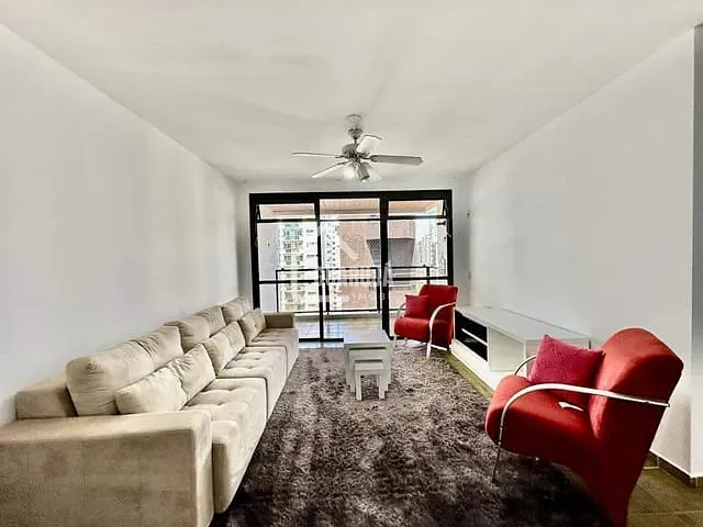 Apartamento com 137m² 4 quartos e 3 banheiros, à venda, no bairro Pitangueiras em Guarujá