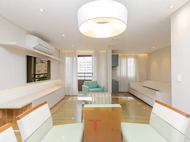 Apartamento com 91m² 2 quartos e 2 banheiros, para alugar, no bairro Cabral em Curitiba