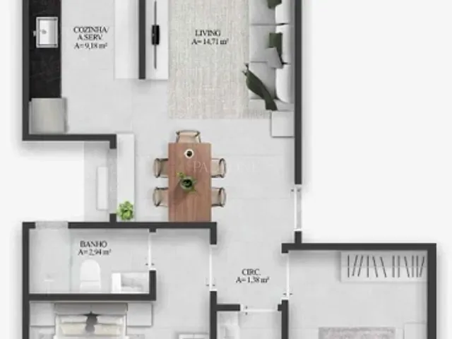 Apartamento com 78m² 2 quartos e 2 banheiros, à venda, no bairro Tabuleiro em Camboriú