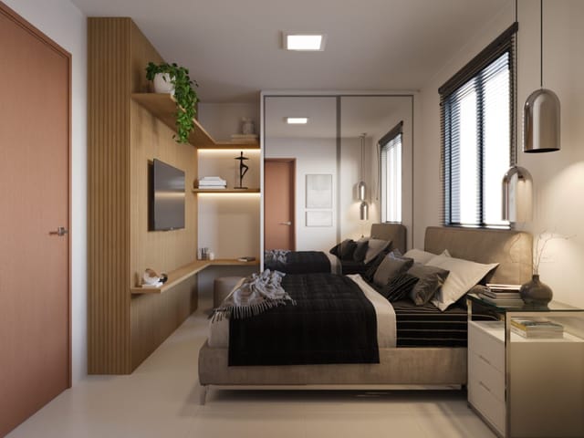 Apartamento 2 quartos e 1 banheiro, à venda, no bairro Jardim Cidade Universitária em João Pessoa