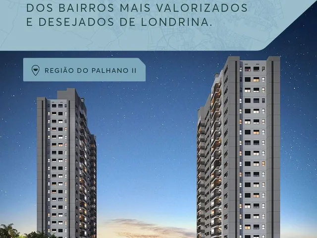 Apartamento com 10m² 2 quartos e 2 banheiros, à venda, no bairro Gleba Palhano em Londrina
