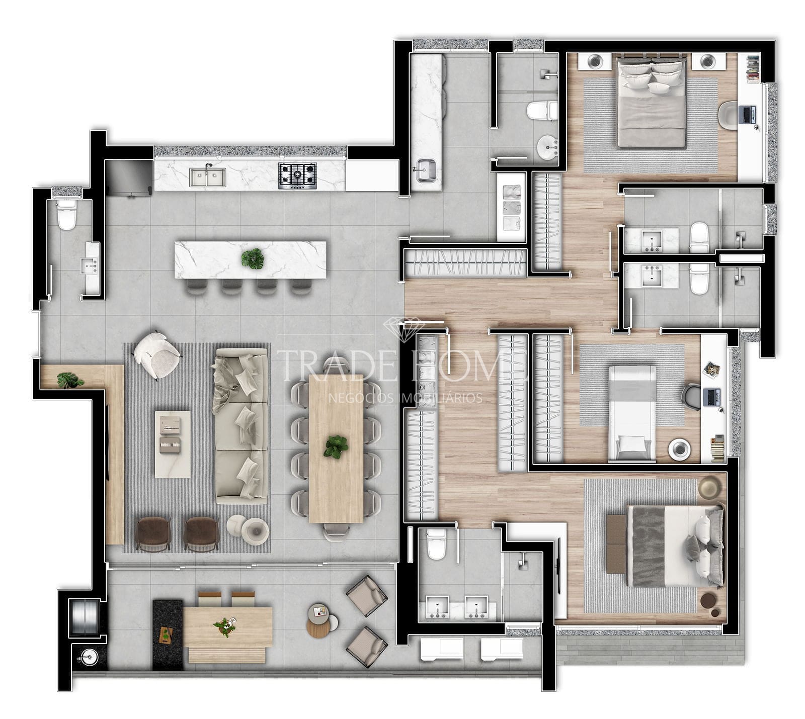 Apartamento, 2 quartos, 134 m² - Foto 46