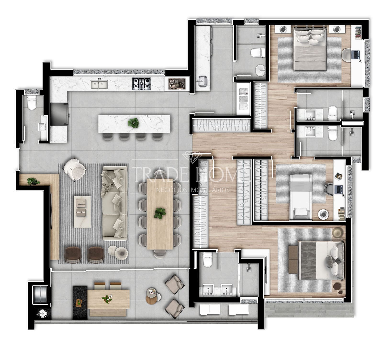 Apartamento, 2 quartos, 134 m² - Foto 48