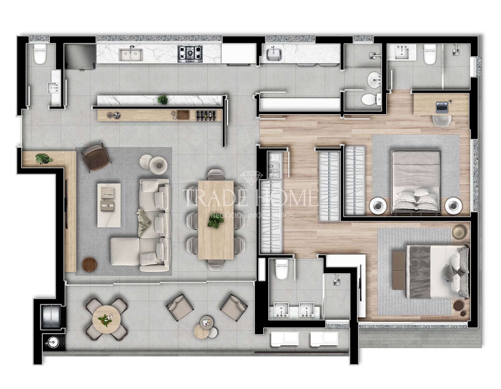 Apartamento, 2 quartos, 134 m² - Foto 50