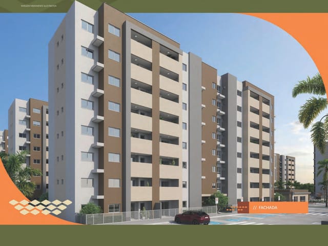 Apartamento 2 quartos e 2 banheiros, à venda, no bairro Aruana em Aracaju