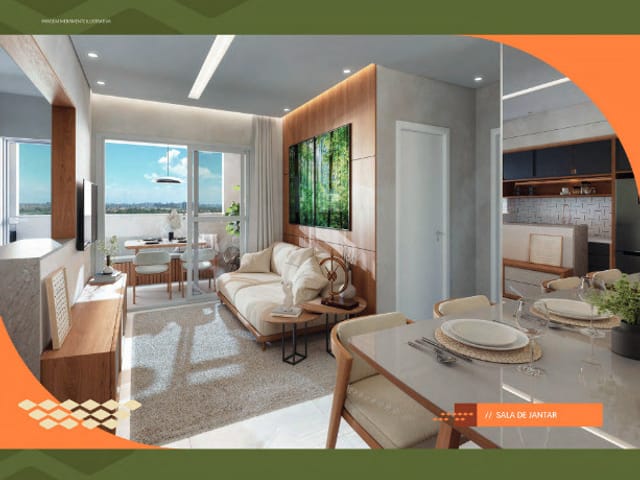 Apartamento 2 quartos e 2 banheiros, à venda, no bairro Aruana em Aracaju