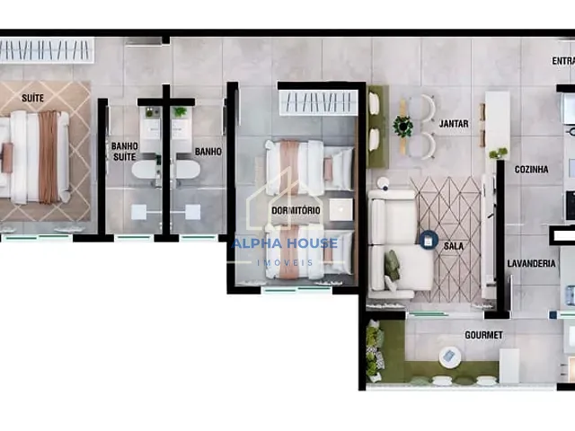 Apartamento 2 quartos e 1 banheiro, à venda, no bairro Tabaú em Pindamonhangaba