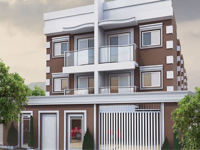 Perspectiva do Apartamento - Apartamento à venda 2 Quartos, 1 Vaga, Vila Humaitá, Santo André - SP | Damasco Imóveis
