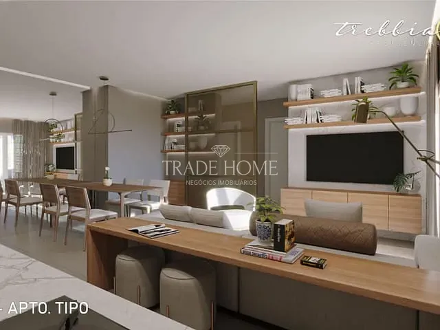 Apartamento 2 quartos e 2 banheiros, à venda, no bairro Campo Comprido em Curitiba
