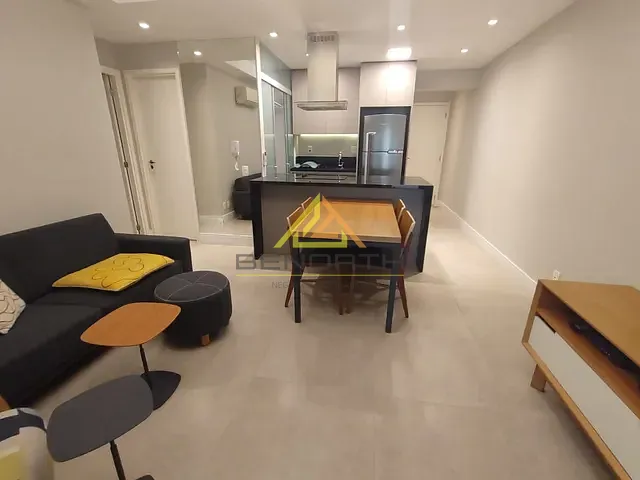 Apartamento com 61m² 1 quarto e 1 banheiro, para alugar, no bairro Brooklin Paulista em São Paulo