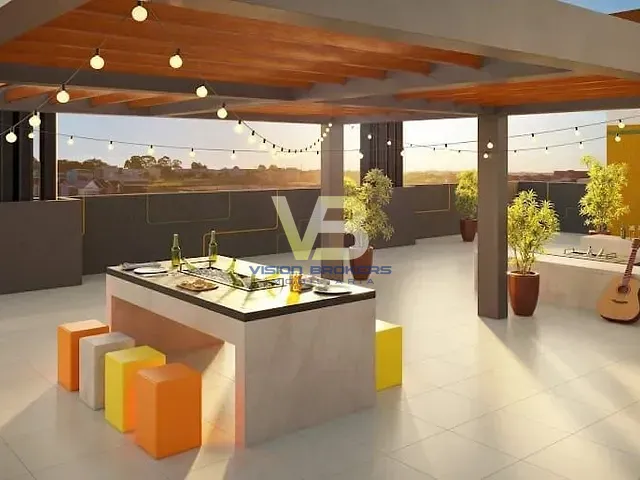 Apartamento com 56m² 2 quartos e 2 banheiros, à venda, no bairro Cidade Industrial em Curitiba