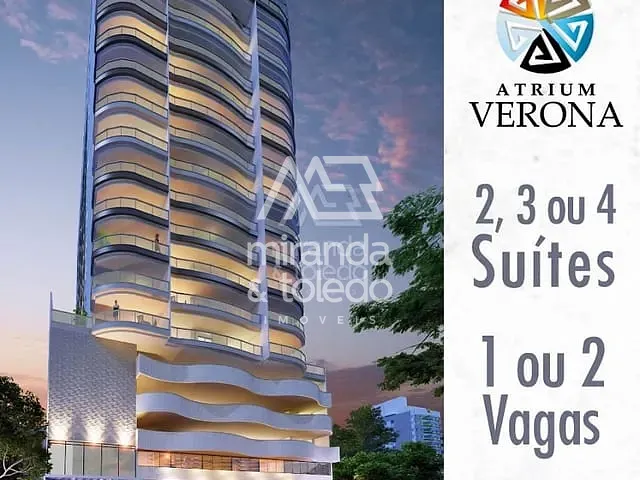 Apartamento com 160m² 4 quartos e 5 banheiros, à venda, no bairro Centro em Guarapari