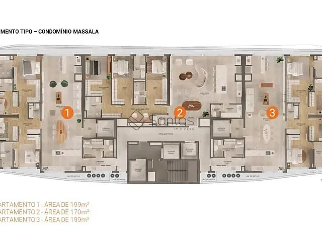 Apartamento 3 quartos e 4 banheiros, à venda, no bairro Perequê em Porto Belo