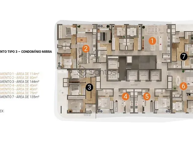 Apartamento 3 quartos e 4 banheiros, à venda, no bairro Perequê em Porto Belo