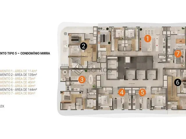 Apartamento 3 quartos e 4 banheiros, à venda, no bairro Perequê em Porto Belo