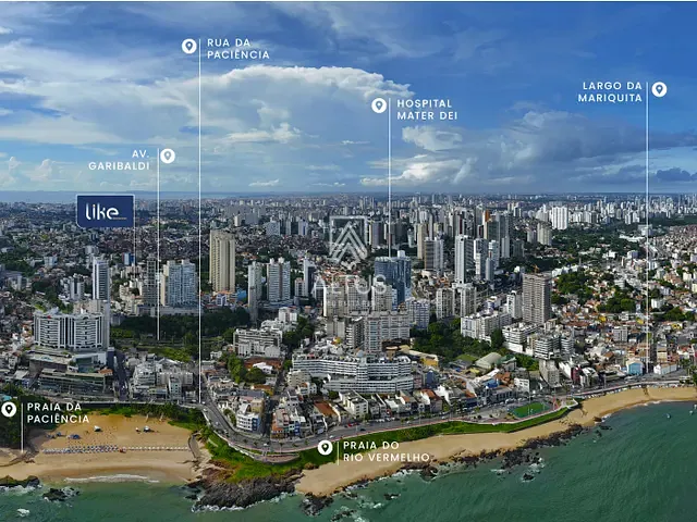 Apartamento 3 quartos e 3 banheiros, à venda, no bairro Rio Vermelho em Salvador