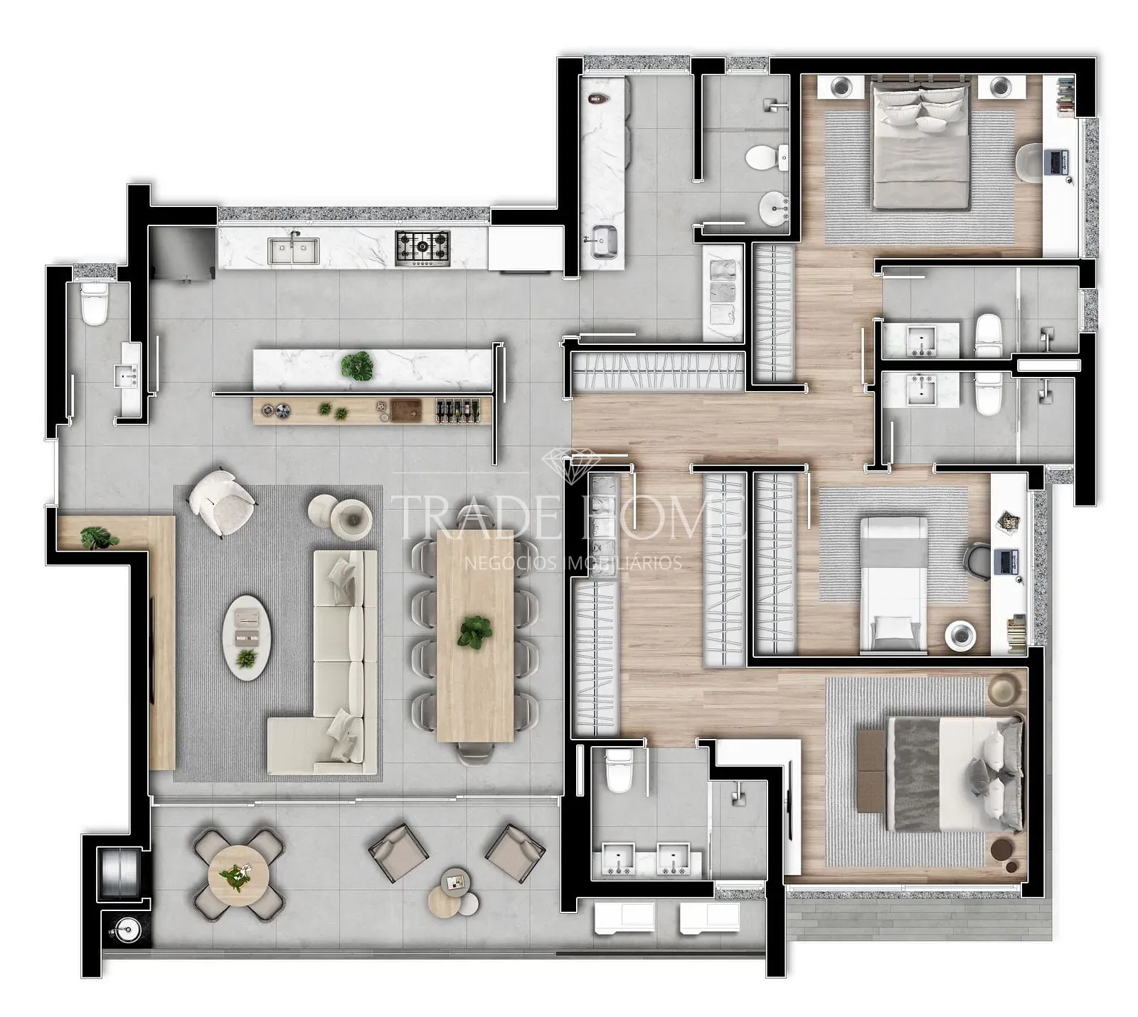 Apartamento, 3 quartos, 165 m² - Foto 47