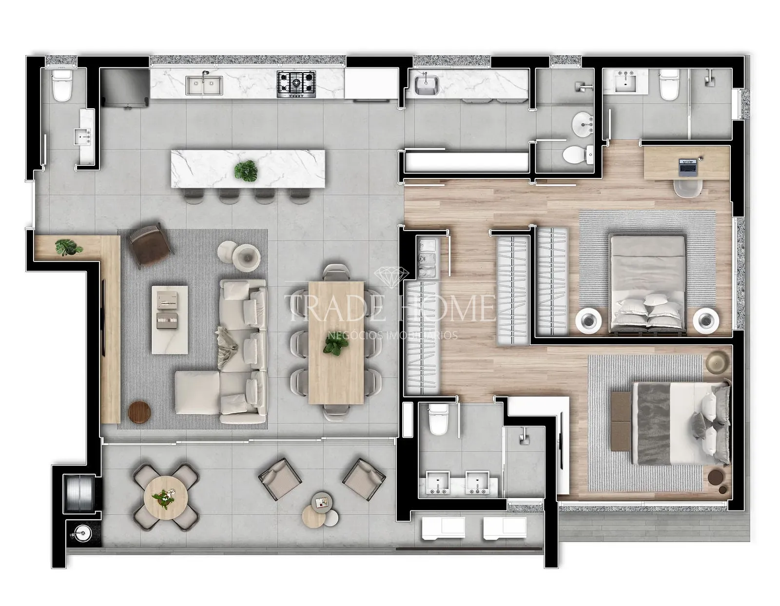 Apartamento, 3 quartos, 165 m² - Foto 49