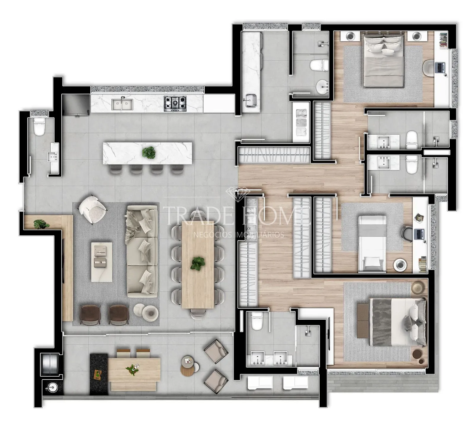 Apartamento, 3 quartos, 165 m² - Foto 46
