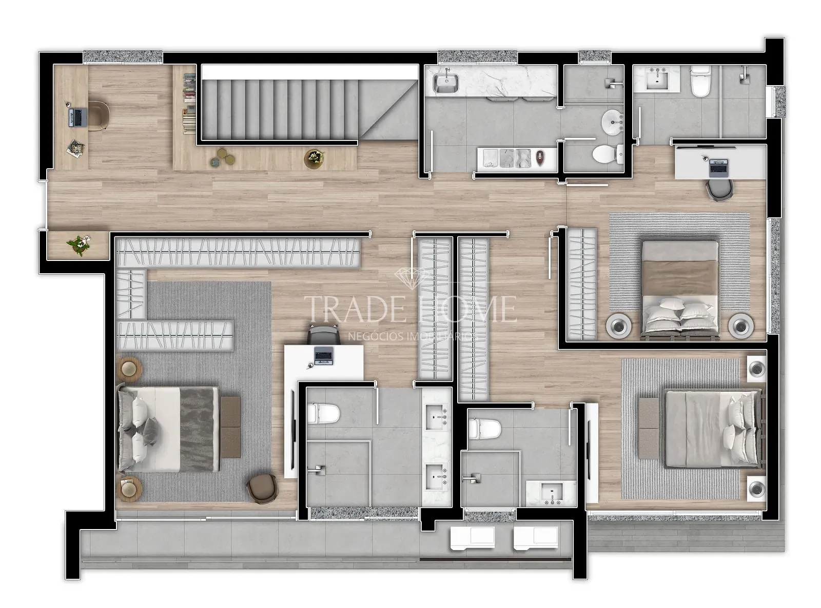Apartamento, 3 quartos, 165 m² - Foto 51