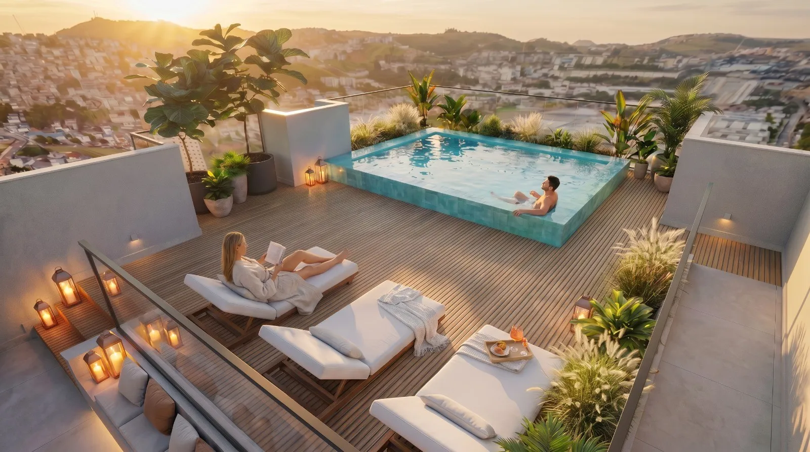 Perspectiva do Apartamento - Apartamentos e Studios à venda, Morro da Glória, Juiz de Fora, MG | Bom Clima Imoveis Ltda